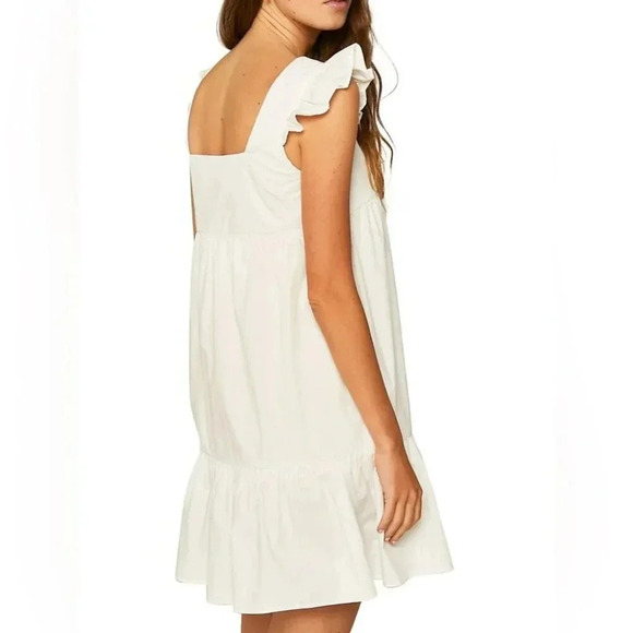 Compania Fauve Ruffle-Sleeve Mini Dress NWT - Picture 3 of 10